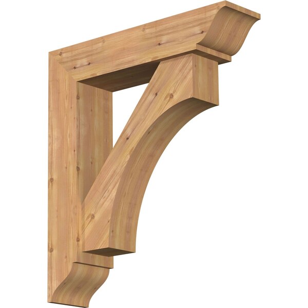 Ekena Millwork Westlake Traditional Smooth Bracket w/ Offset Brace, Western Red Cedar, 7 1/2"W x 32"D x 36"H BKT0806X32X36WTL01SWR - main